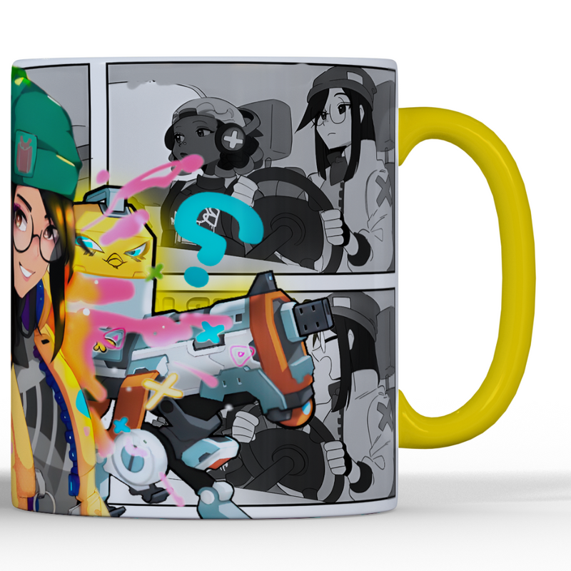 CANECA KILLJOY, ALARMBOT E TORRET QUADRINHOS