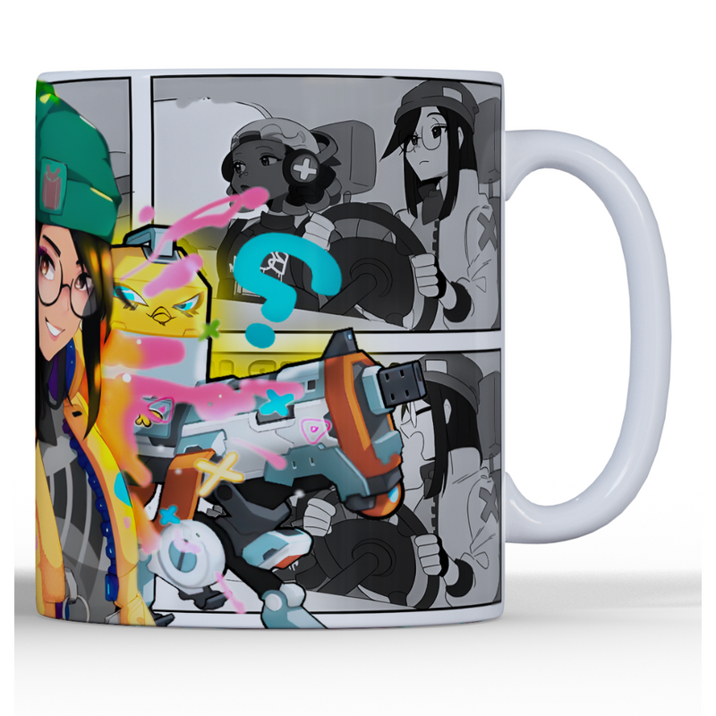 CANECA KILLJOY, ALARMBOT E TORRET QUADRINHOS