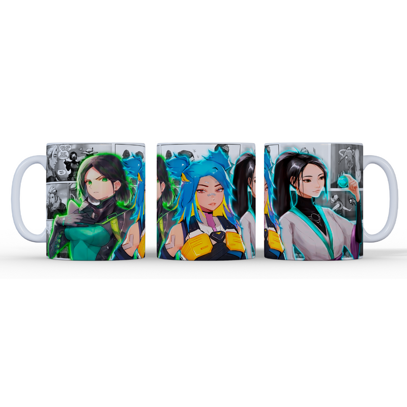 CANECA VIPER, NEON E SAGE QUADRINHOS