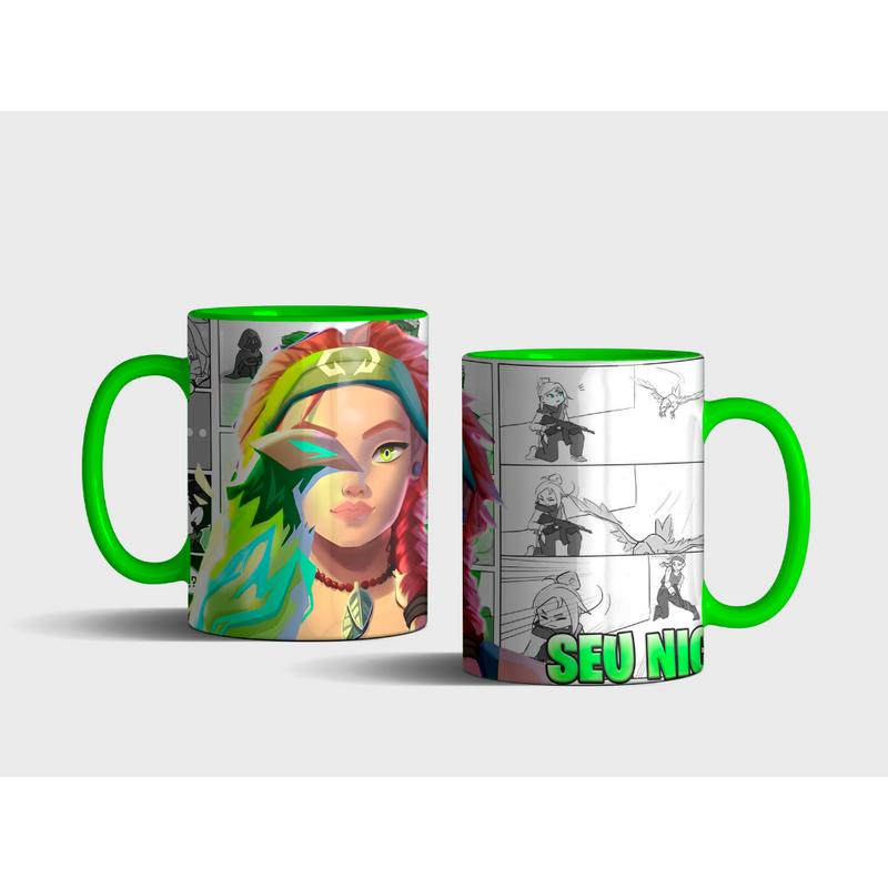 CANECA SKYE OLHOS DE PÁSSARO QUADRINHOS