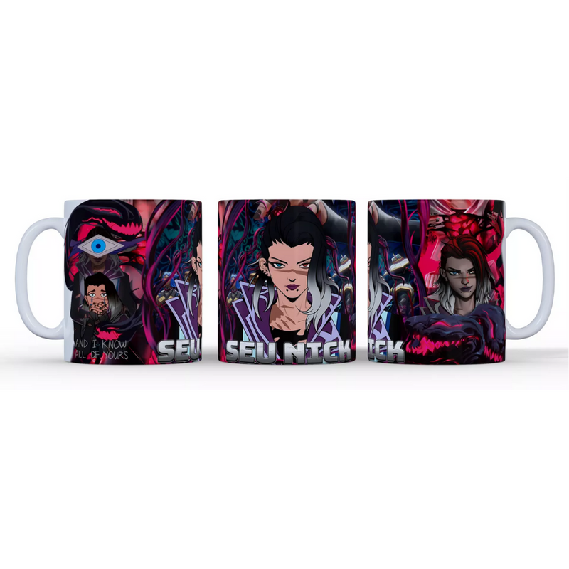 CANECA FADE DEMON OF VALORANT