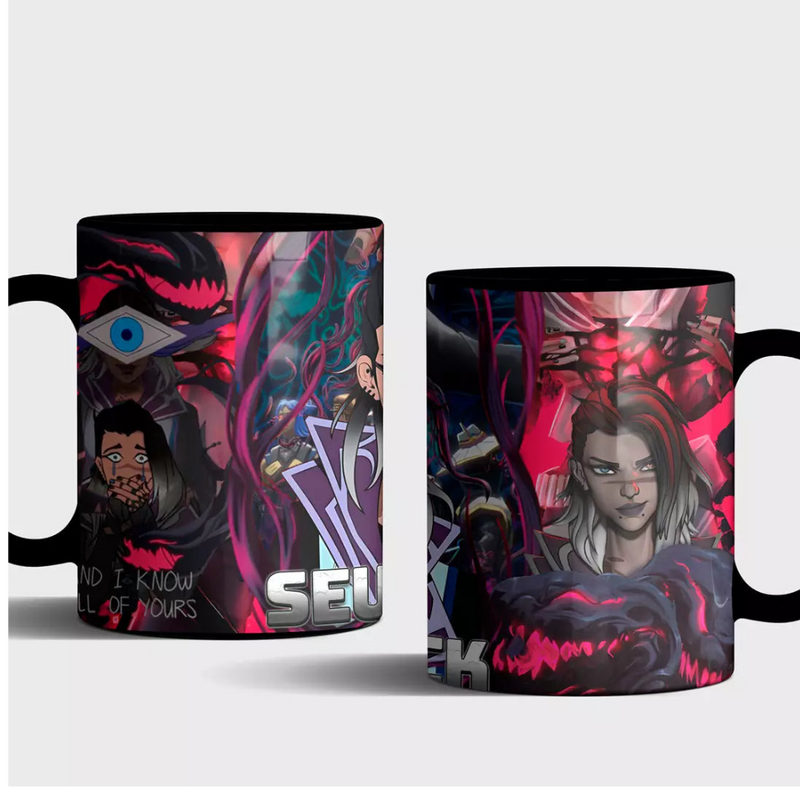 CANECA FADE DEMON OF VALORANT