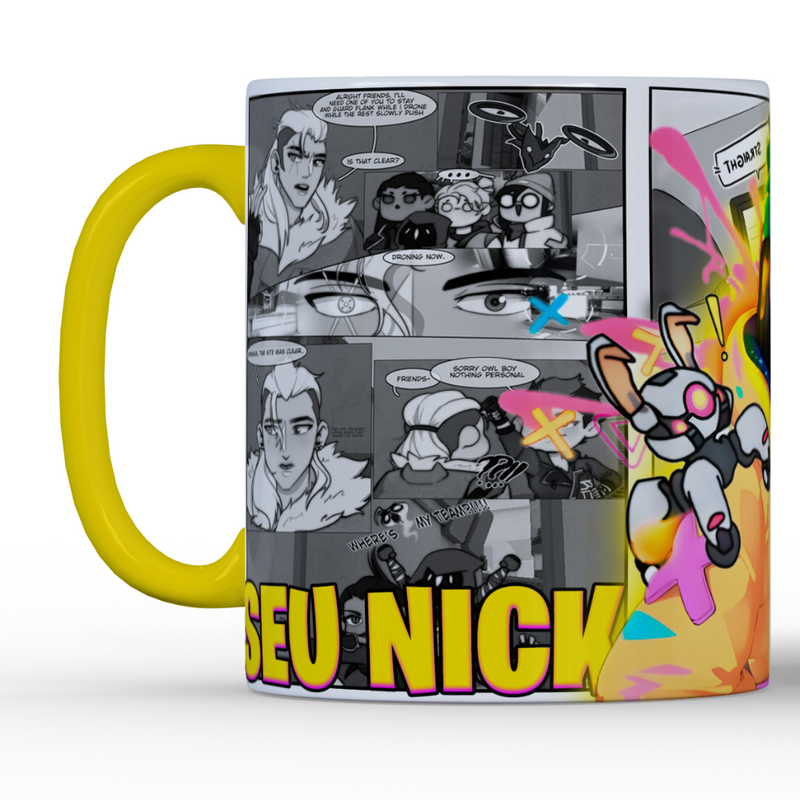 CANECA KILLJOY, ALARMBOT E TORRET QUADRINHOS