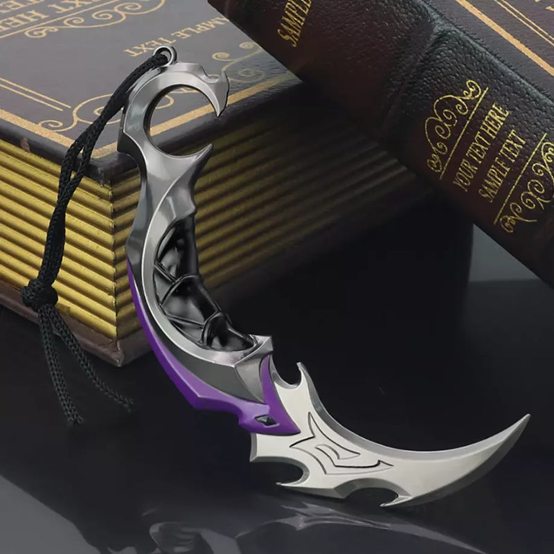 KARAMBIT SAQUEADORA LAMINA FOSCA (TAMANHO REAL)